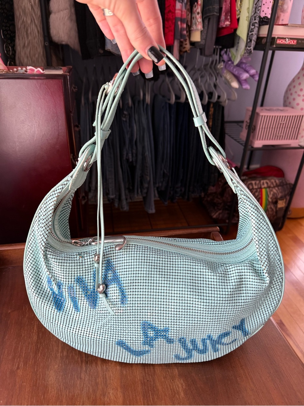 Vintage Juicy Couture Rare Chainmail Leather y2k Purse